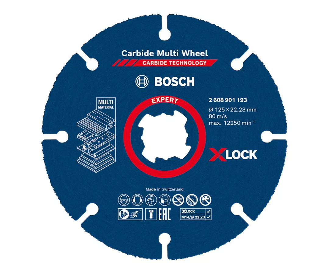 Disque à tronçonner EXPERT Carbide Multi Wheel X-LOCK 125mm Bosch